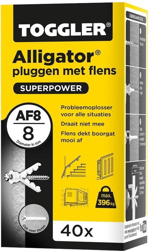 ALLIGATOR PLUG FLENS 8MM  40ST