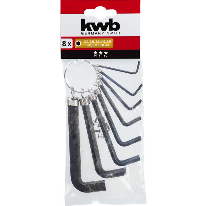 INBUSSLEUTELSET 2-10 8-DELIG KWB