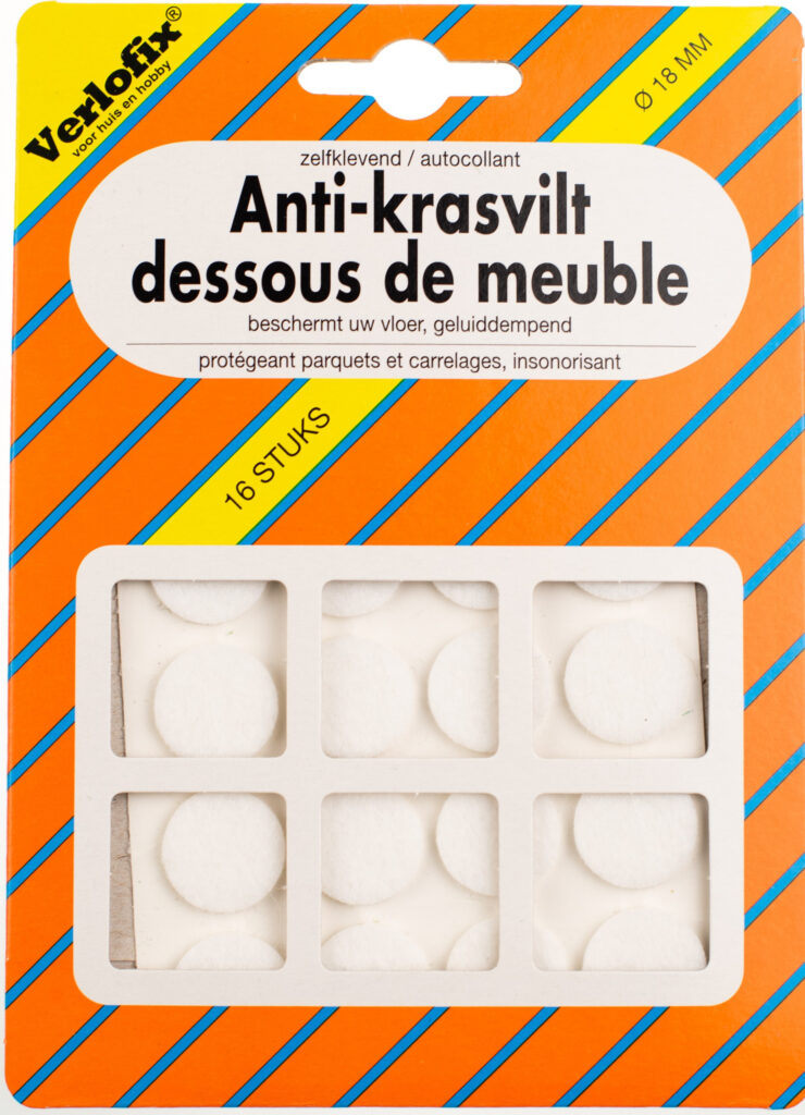 ANTI-KRASVILT 18MM WIT 16ST ZELFKL.