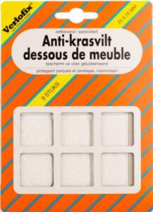 ANTI-KRASVILT 25X25MM WIT 9ST ZELFKL.