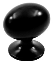 KNOP AMBER ZWART 30MM