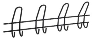 KAPSTOK URSULA ZWART 8 HAKEN