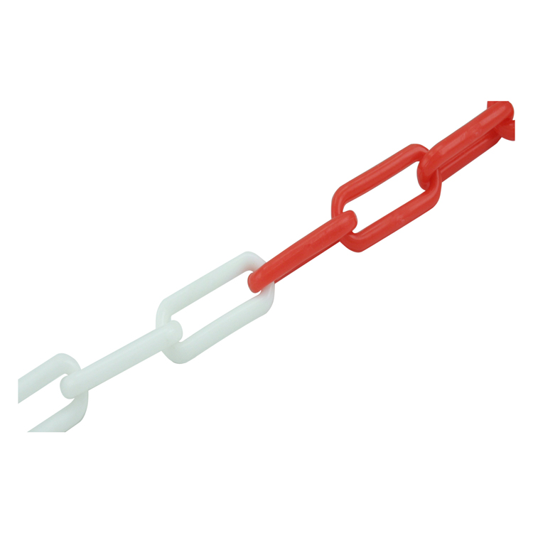 AFZETKETTING ROOD/WIT 6X40X22MM 25M