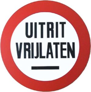 BORD UITRIT VRIJLATEN ROND 236MM