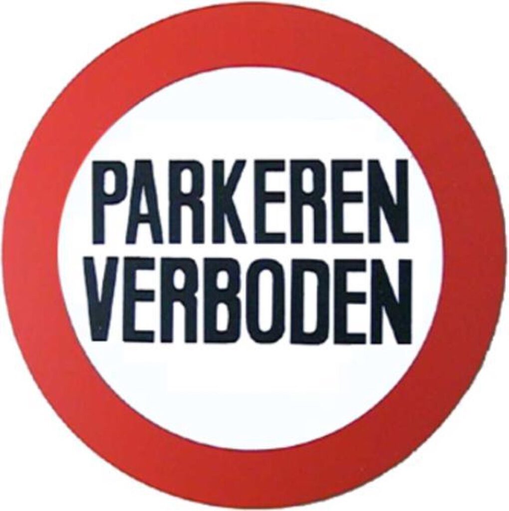 BORD PARKEREN VERBODEN ROND 236MM