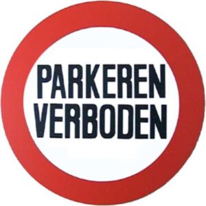 BORD PARKEREN VERBODEN ROND 236MM