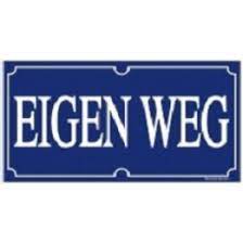 BORD EIGEN WEG 17X10CM