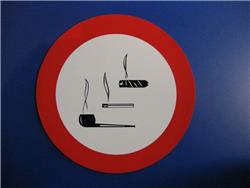 BORD ROKEN VERBODEN ROND 236