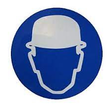 BORD HELM VERPLICHT ROND 236MM