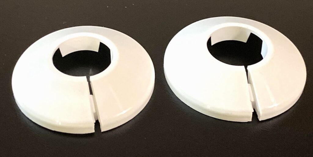 BUISROZET 22MM WIT 2 STUKS SANIVESK