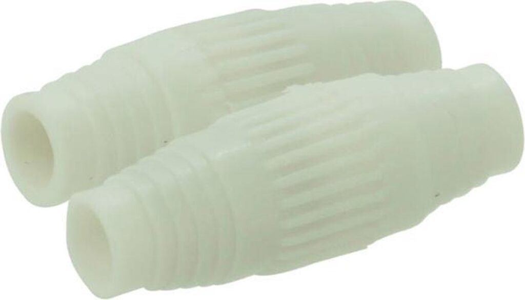 COAX VERBINDER KUNSTSTOF WIT
