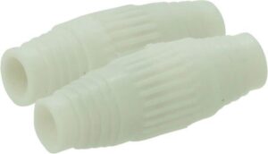 COAX VERBINDER KUNSTSTOF WIT