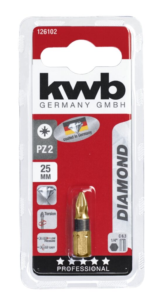 BITS PZ2 25MM DIAMOND 126101 KWB