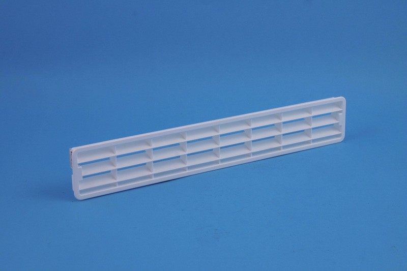 PLINTROOSTER 458X75MM WIT KUNSTSTOF