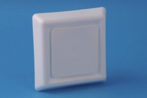 AFZUIGVENTIEL.VIERKANT 100 WIT 517000