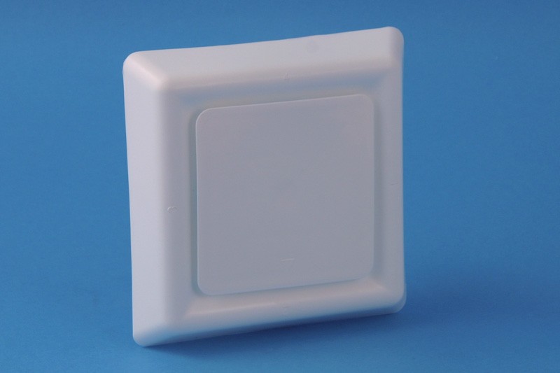 AFZUIGVENTIEL.VIERKANT 100 WIT 517000