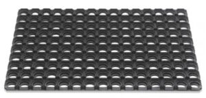RUBBERMAT DOMINO 40X60CM ZWART