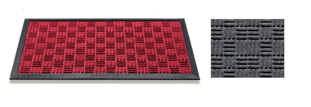 DEURMAT SUPRIME 45X75CM ZWART