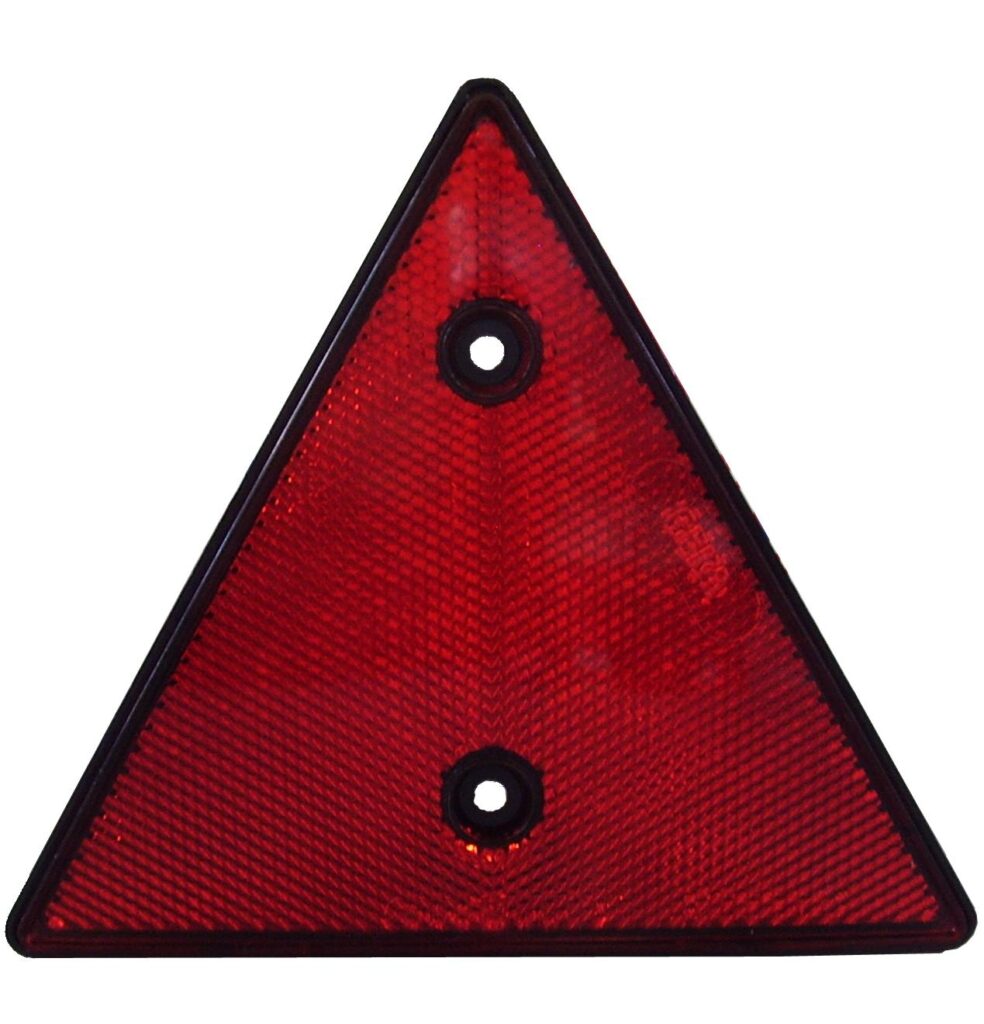 REFLECTOR DRIEHOEK ROOD
