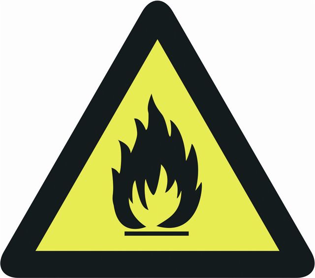 PICTO ONTVLAMBARE STOFFEN 200