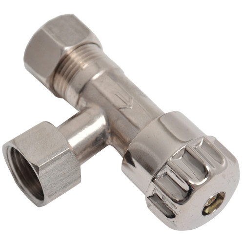 HOEKSTOPKRAAN 3/8X12MM CHROOM KNEL SV