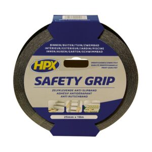 ANTI-SLIP TAPE ZWART 25MM 18M HPX