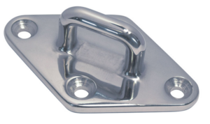 PLAATMET OOG RVS 80X50X3MM OOG 8MM