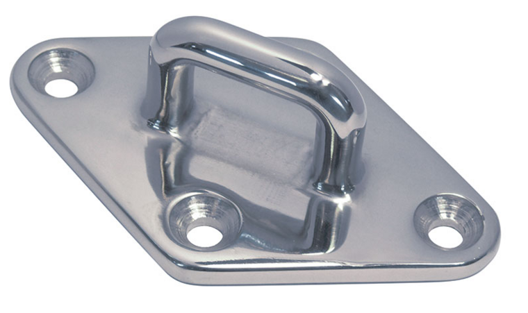 PLAATMET OOG RVS 80X50X3MM OOG 8MM