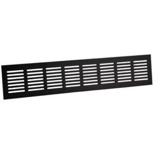 PLINTROOSTER 400X80MM ALU ZWART