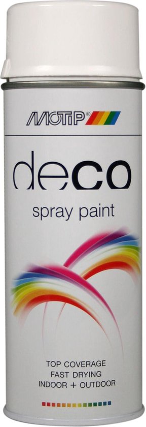 SPUITBUS MOTIP 400ML VERKEERSWIT 1627