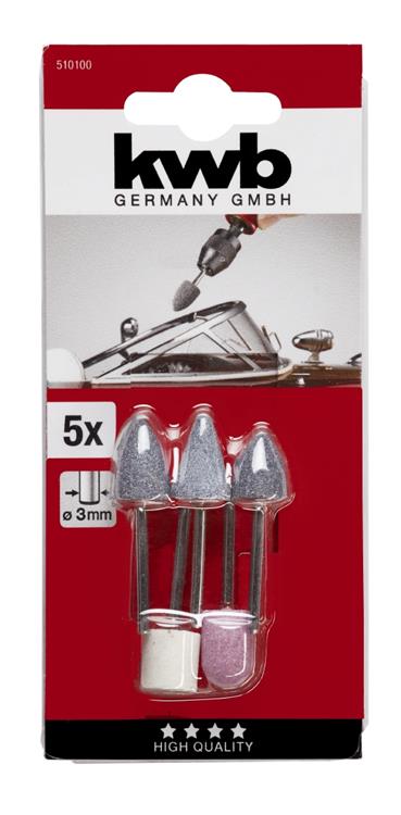 SLIJPSTEENTJES SET MINIATUUR 5D. KWB