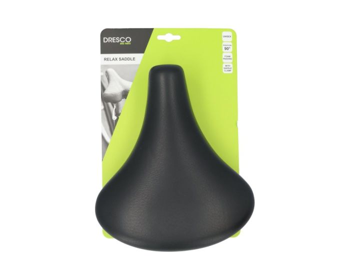 FIETSZADEL CITY RETRO ZWART DRESCO