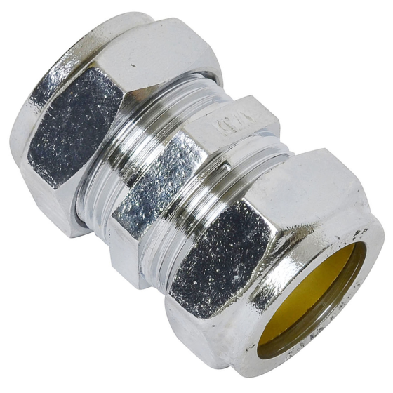 KNEL KOPPELING 22X22MM CHROOM SV