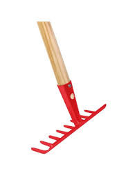 TUINHARK ROOD 8 TANDS MET STEEL KW8