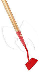 SCHOFFEL ROOD 12CM MET STEEL KW12