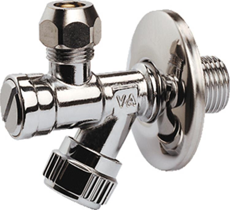 HOEKSTOPKRAAN 1/2X3/8 + FILTER PLIEGE