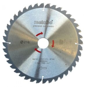 CIRKELZAAGBLAD 216X30 40T 628060 MET.