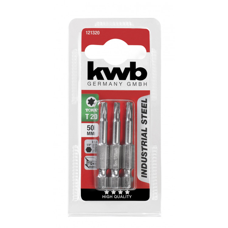 SCHROEFBITS 50MM T20 3 ST. KWB 121320