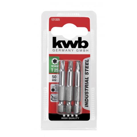 SCHROEFBITS 50MM T25 3 ST. KWB 121325