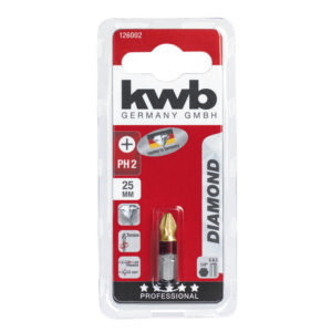 BITS PH2 25MM DIAMOND KWB 126002
