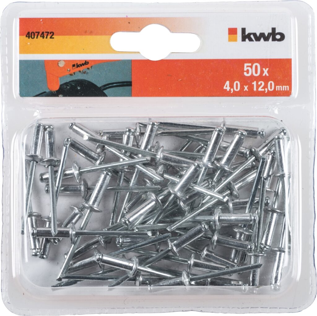 POPNAGELS 4.0X12.0MM  50ST KWB 407472