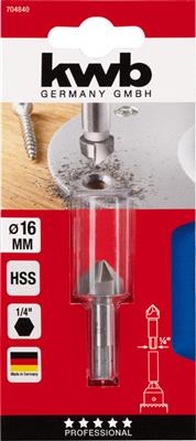 VERZINKBOOR HSS 6KANT 16MM KWB 704840