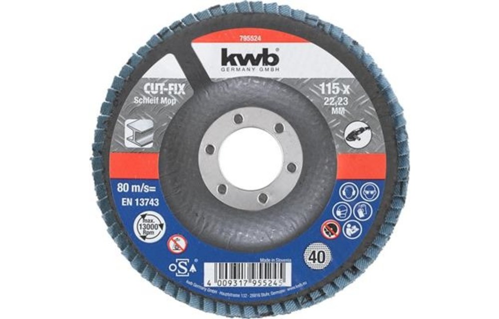 SLIJPMOP CUT-FIX 115 K40 LOS 795524