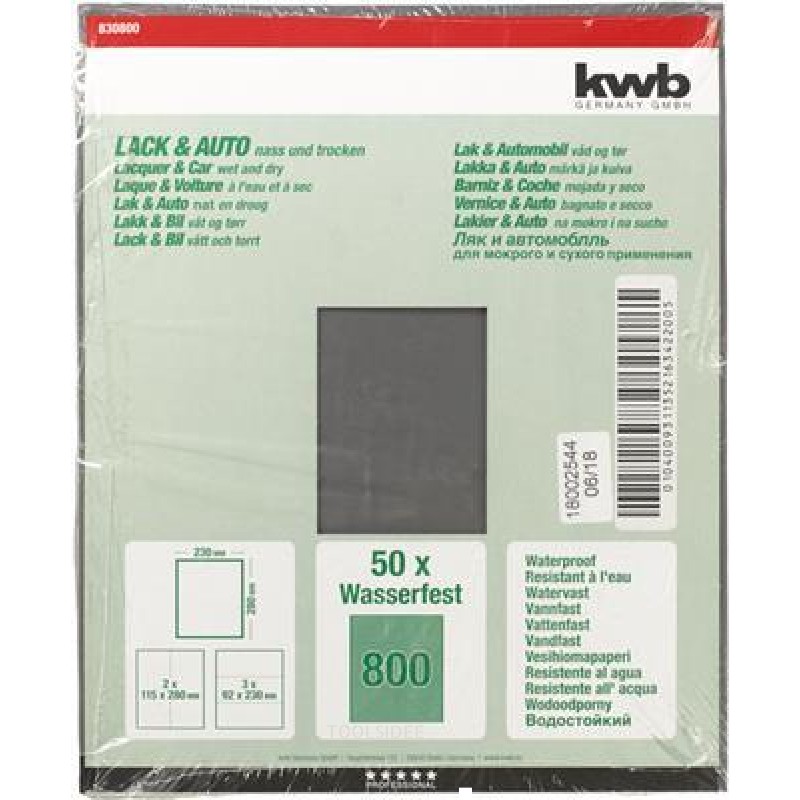 SCHUURVEL WATERPROOF K800 KWB 830800
