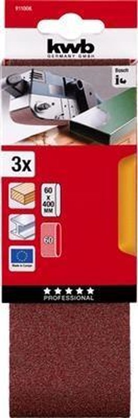 SCHUURBAND  60X400  K60 3X KWB 911006