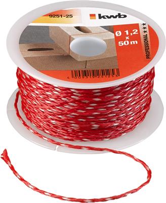 METSELKOORD ROOD 50M 1.2MM KWB 925125