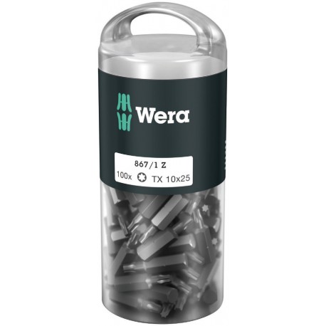 SCHROEFBIT T30 25MM 867/1 WERA D100