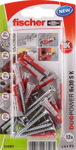 PLUG  6X30 DUOPOWER ZB + SCHROEF PK