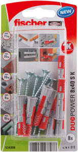 PLUG  8X40 DUOPOWER ZB + SCHROEF PK