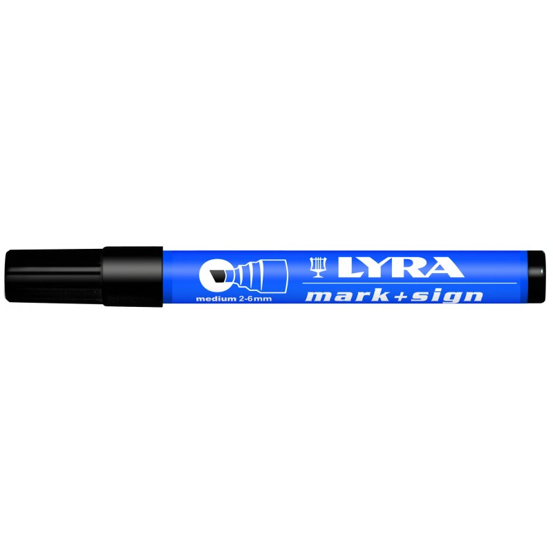VILTSTIFT LYRA ZWART MEDIUM 2-6MM